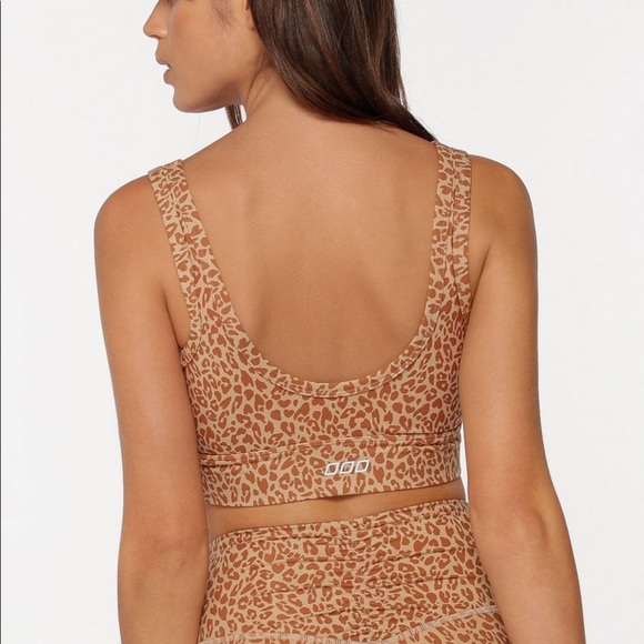 Lorna Jane Desert Leopard Active Longline Sports Bra - Size Small - Picture 3 of 7